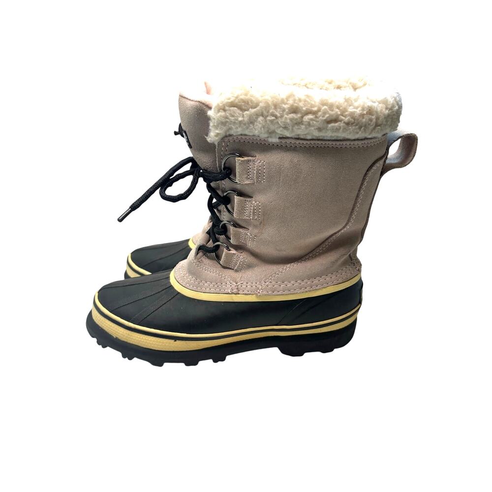 Ozark Trail Womens Suede Winter Boots Pink Black Size 9 Thinsulate
